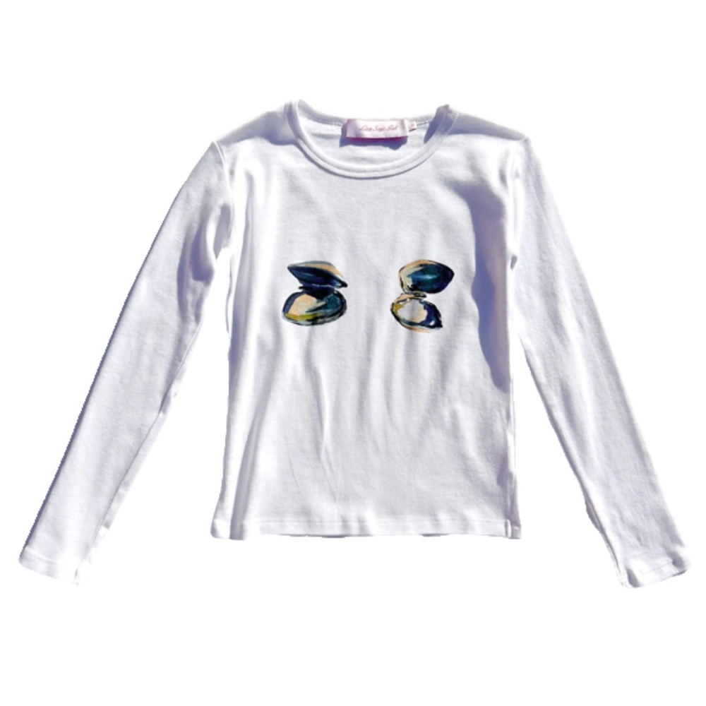 Lisa Says Gah Dana Long Sleeve Tee - Clams